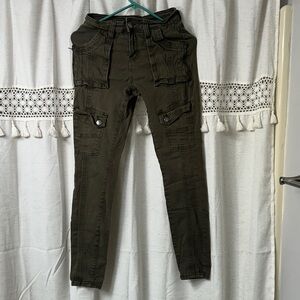 Hot Kiss Olive Utility Pants
